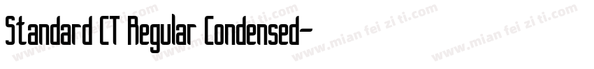 Standard CT Regular Condensed字体转换